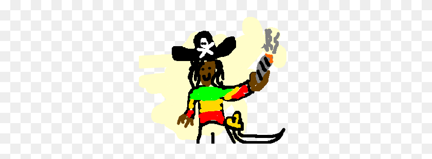 300x250 Rastefarian Davey Jonesob Marley Drawing - Bob Marley PNG
