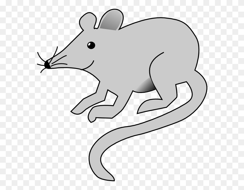 588x594 Rat Clipart Black And White - Sewer Clipart