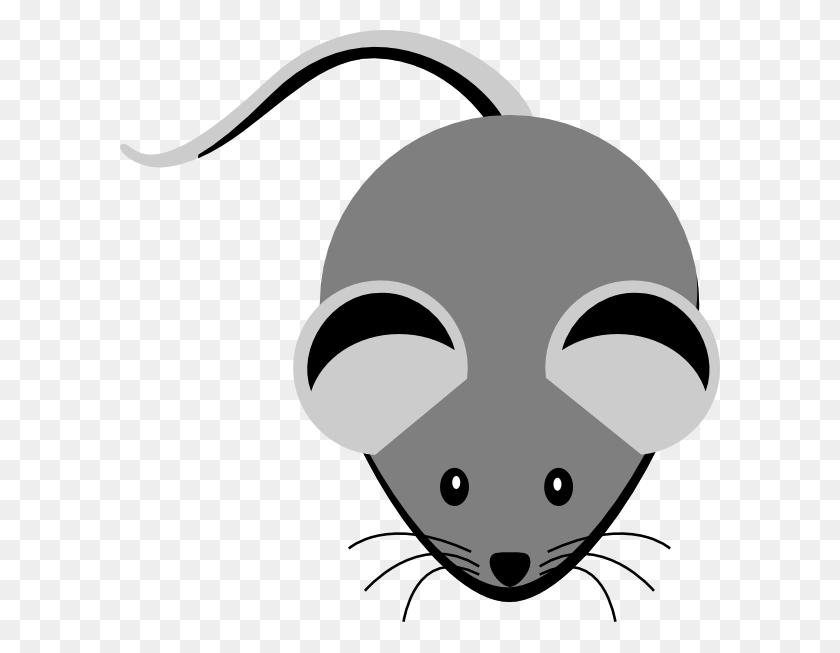 600x593 Крыса Серый Мышонок - Крыса Клипарт Черный И Белый