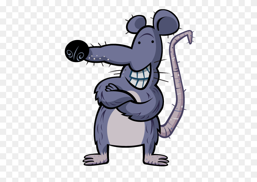 464x534 Rat Clipart Harmful Animal - Rat Clipart