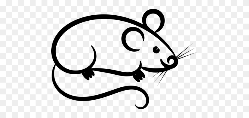 493x340 Rat Computer Icons Drawing Black And White Free - Rat Clipart Black And White