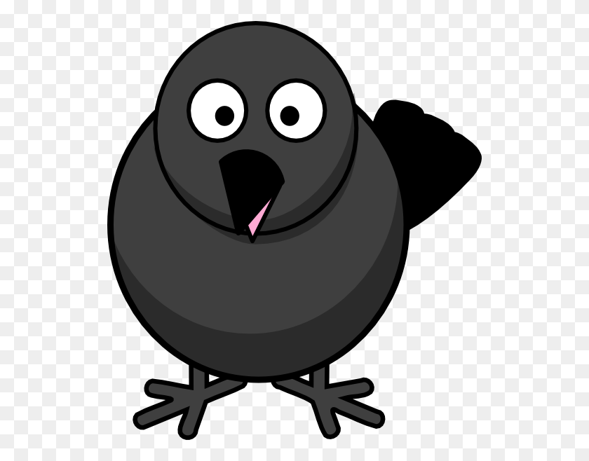 534x598 Raven Crow Black Bird Clip Art At Vector Clip Art - Cute Chicken Clipart