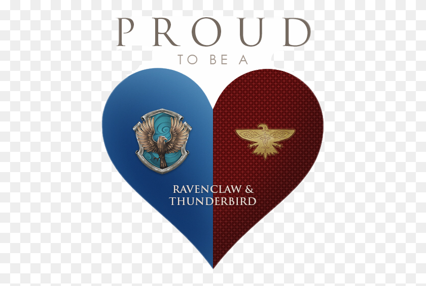 443x505 Ravenclaw Hogwarts Hogwartshouse Thunderbird Ilvermorny - Cresta De Ravenclaw Png