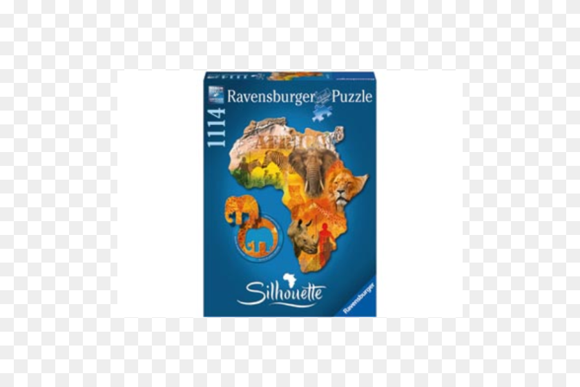 500x500 Ravensburger Silhouette Puzzle Africa - Africa Silhouette PNG