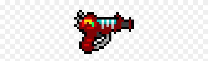 260x190 Ray Gun Pixel Art Maker - Рэй Пистолет Png