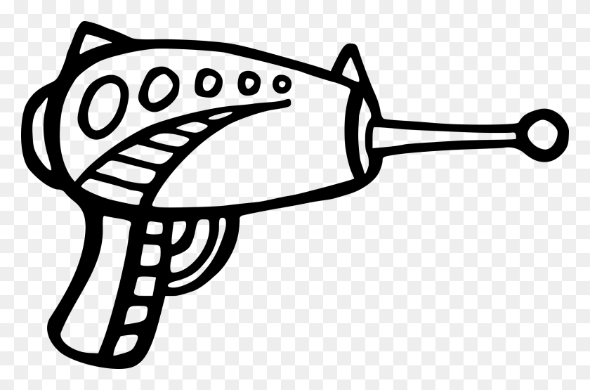 2400x1525 Raygun Vector Clipart Free Clipart, Free Graphics - Science Fiction Clipart