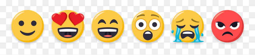 2216x344 Reaction Buttons - Reaction PNG