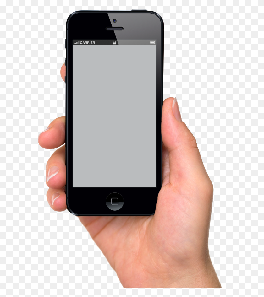 600x886 Read Easy - Holding Phone PNG