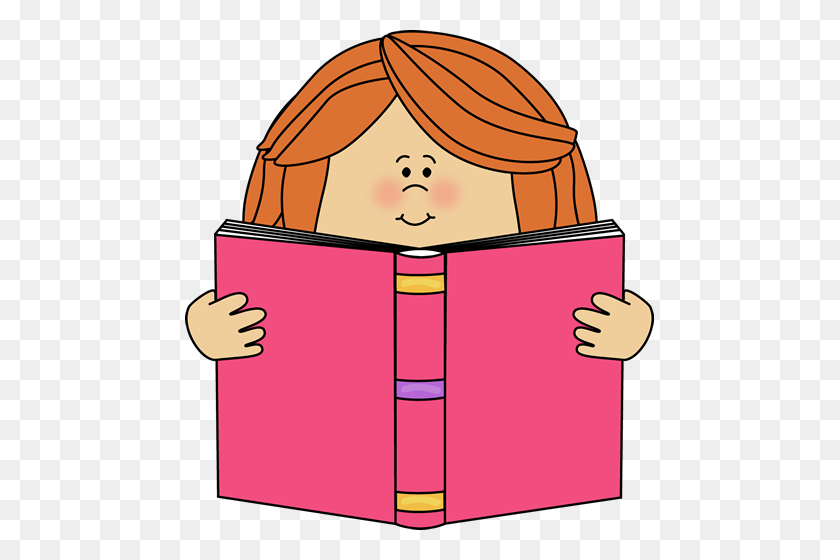 469x500 Reading Book Clipart - Student Reading Clipart