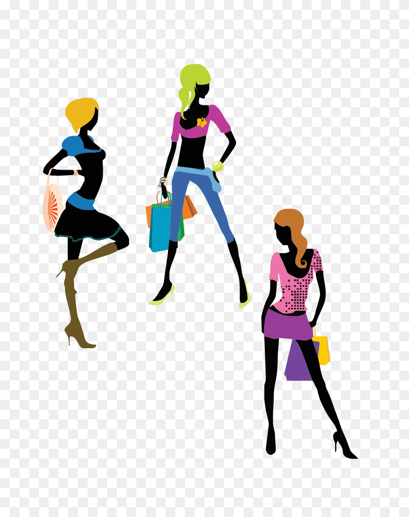 707x1000 Reading Class Blog - Lady Shopping Clipart
