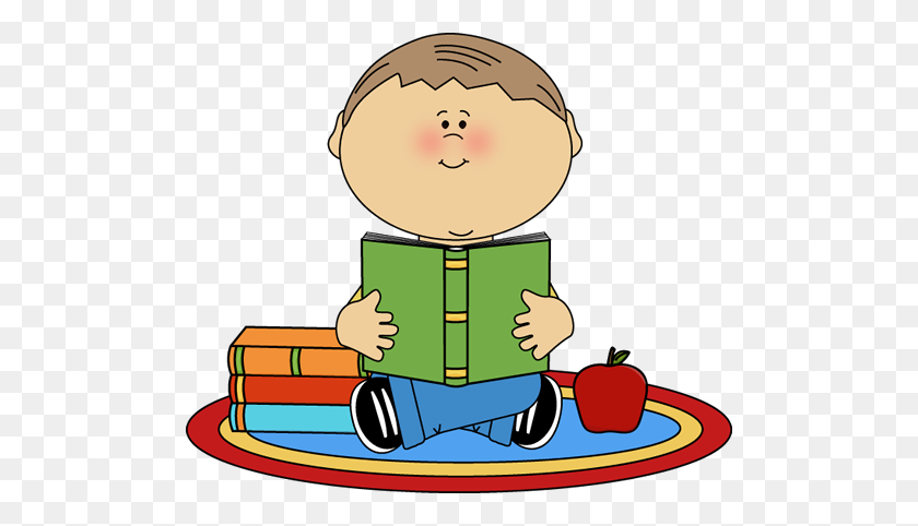 500x422 Reading Clip Art - Child Clipart Images