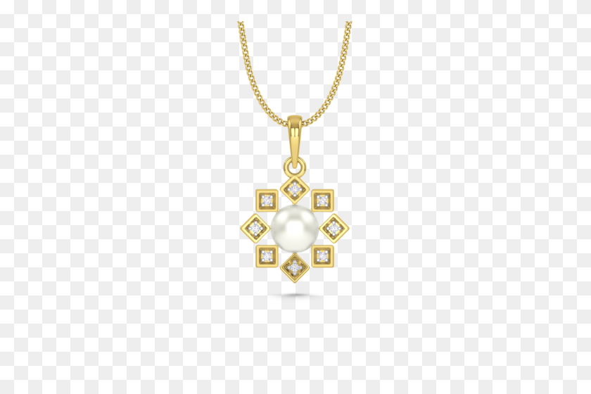 500x500 Real Diamond Pendant, Sone Ke Laket - Diamond Necklace PNG