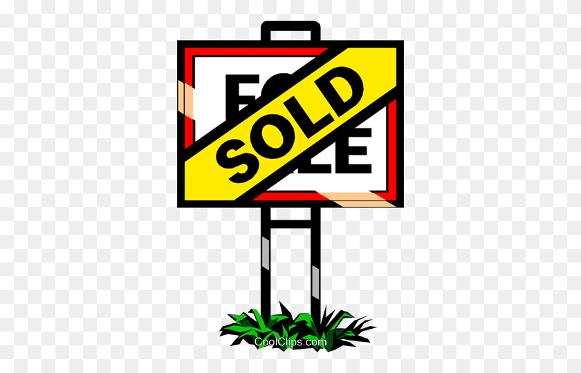328x480 Real Estate - Sold Clipart