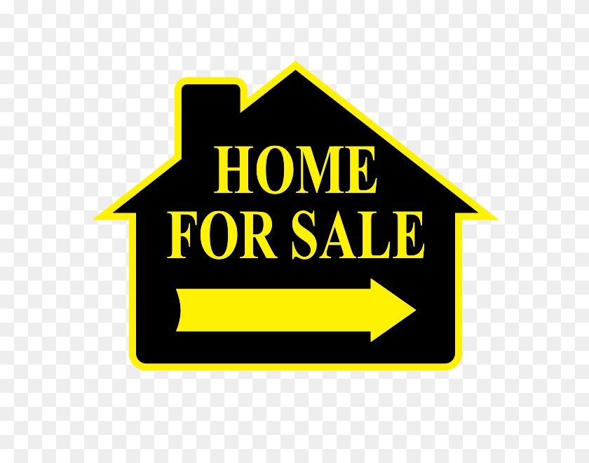 600x600 Real Estate Supplies Home For Sale Sign - House For Sale Clipart