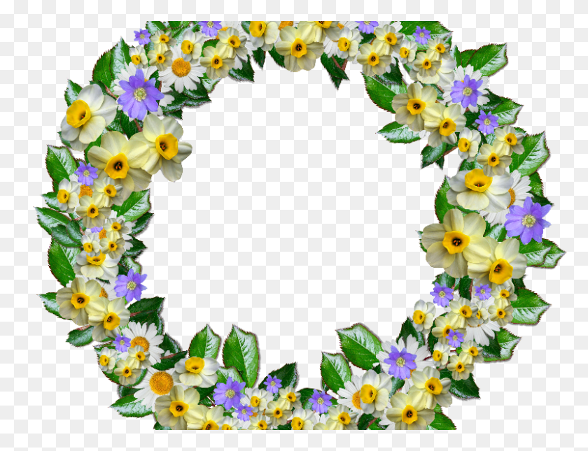 800x600 Real Flower Crown Clipart Png Free - Real Flowers PNG