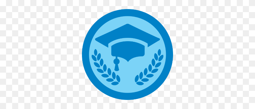 300x300 Real World Clipart Kindergarten Graduation - Blue Graduation Cap Clipart