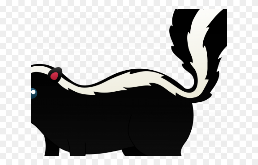 640x480 Realistic Clipart Skunk - Skunk Clipart Black And White