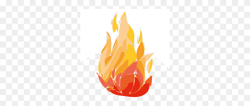 300x297 Клипарт Реалистичное Огненное Пламя - Лесной Клипарт