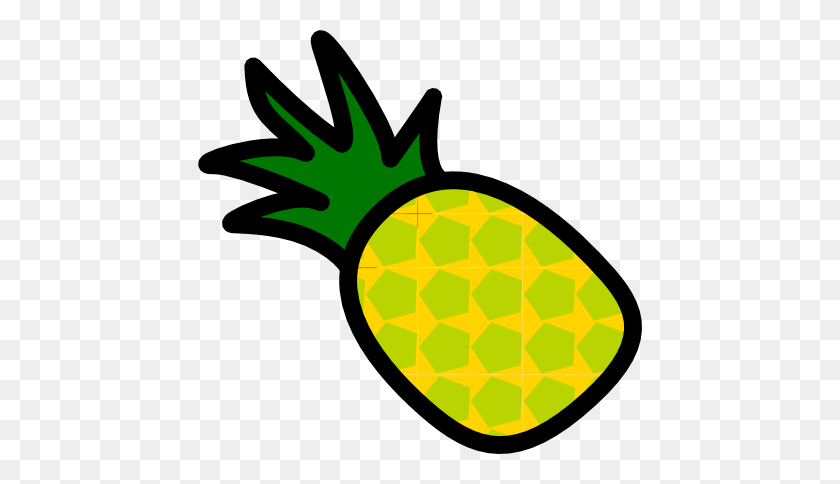 444x424 Realistic Looking Pineapple Clip Art Png - Pineapple Clipart PNG