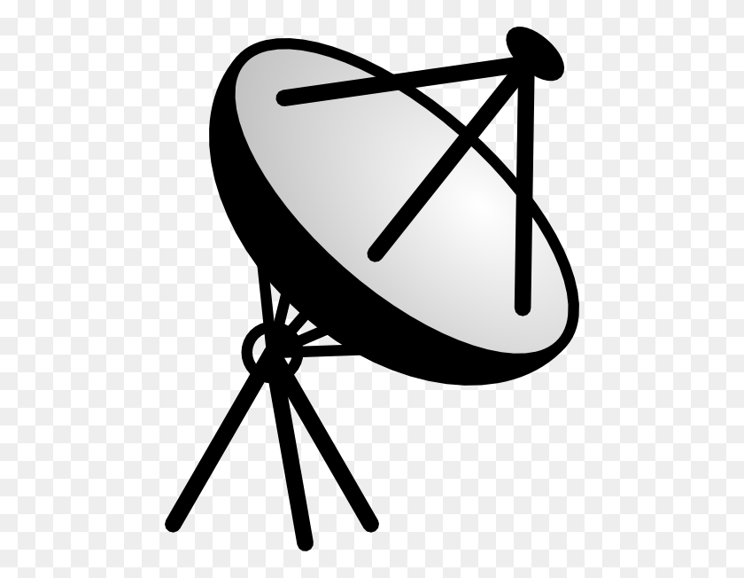 468x592 Receiver Clipart Satellite Dish - Air Hockey Clipart