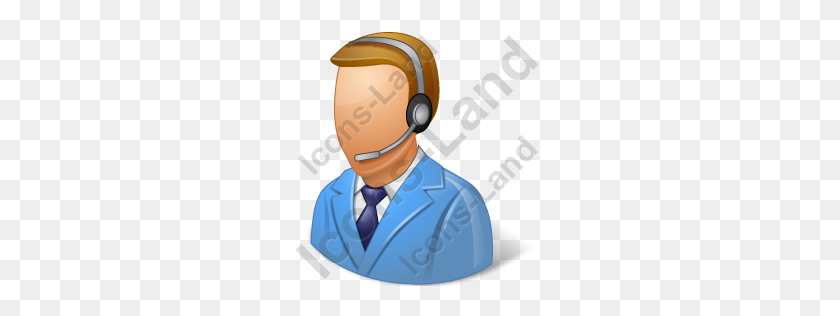 256x256 Receptionist Male Icon, Pngico Icons - Receptionist PNG