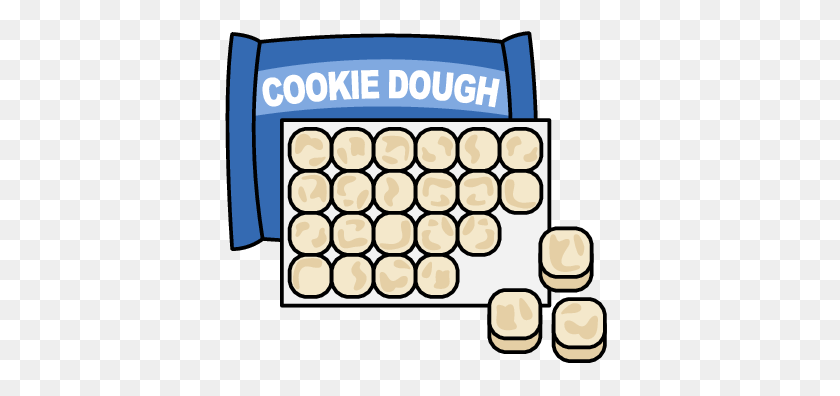 394x336 Recipe Sequencing - Cookie Dough Clipart