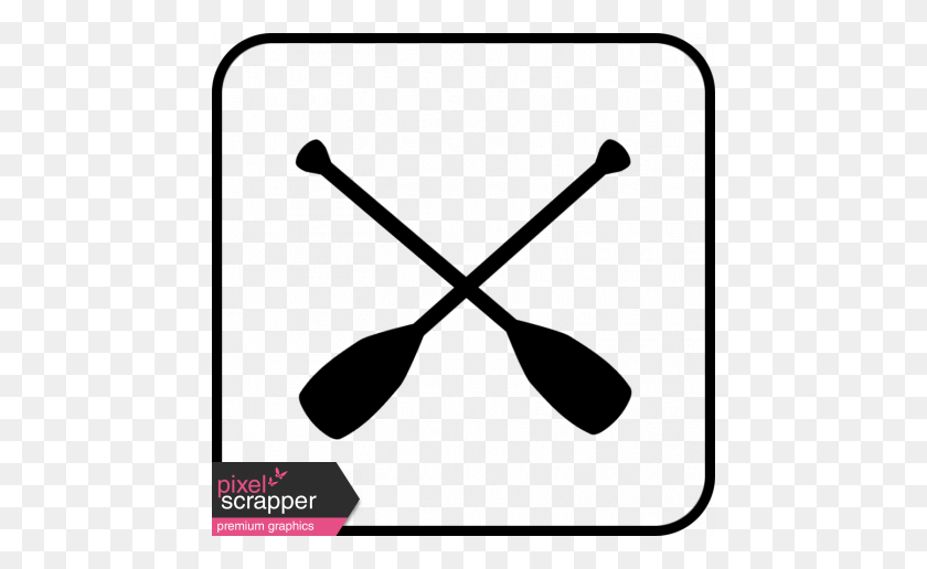 456x456 Recreational Icon Brushpng Template - Oar PNG