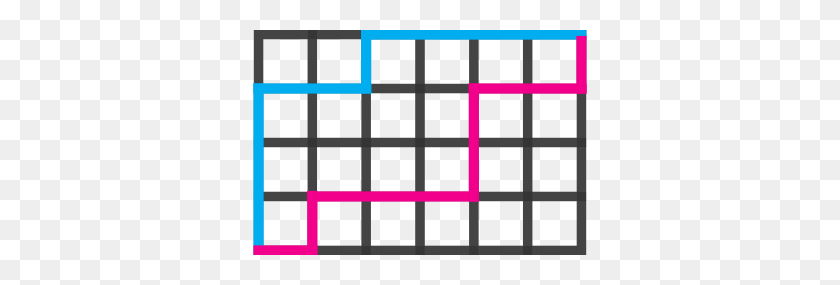 334x225 Rectangular Grid Walk Brilliant Math Science Wiki - Grid Lines PNG