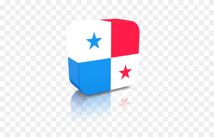 640x480 Rectangular Icon Illustration Of Flag Of Panama - Panama Flag PNG