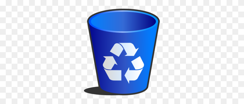 261x299 Recycle Bin Clip Art - Recycle Logo Clipart