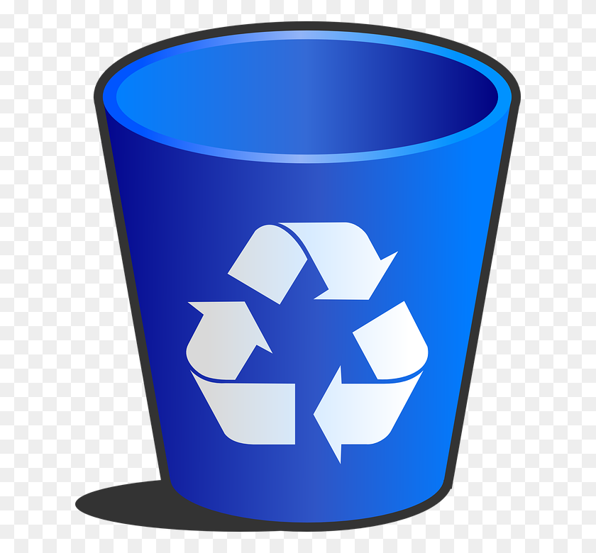 628x720 Recycle Bin Hd Png Transparent Recycle Bin Hd Images - Wastebasket Clipart