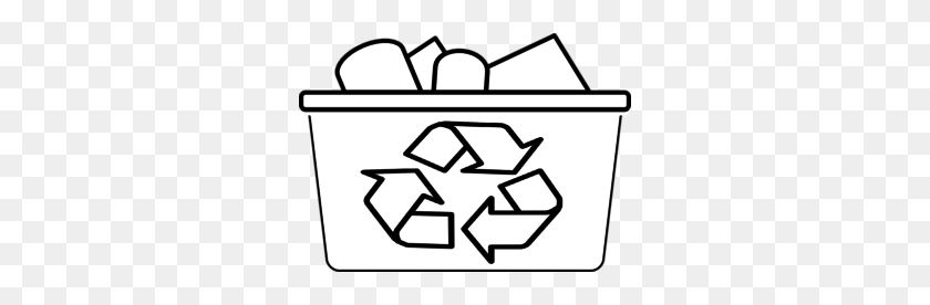 300x216 Recycle Clip Art Black And White, Recycling Clipart - Reuse Clipart