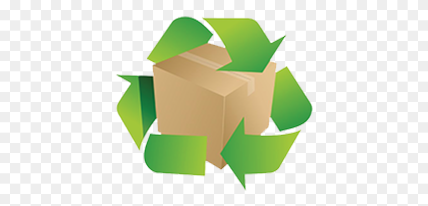 400x344 Recycle Clipart Cardboard Recycling - Cardboard PNG
