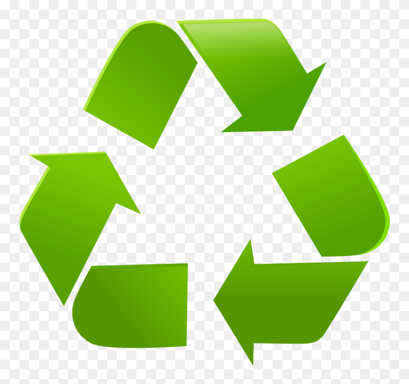 850x796 Recycle Symbol Png - Recycle PNG