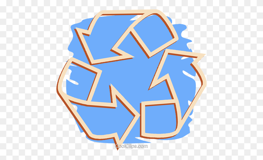 480x454 Recycle Symbol Royalty Free Vector Clip Art Illustration - Recycle Sign Clip Art