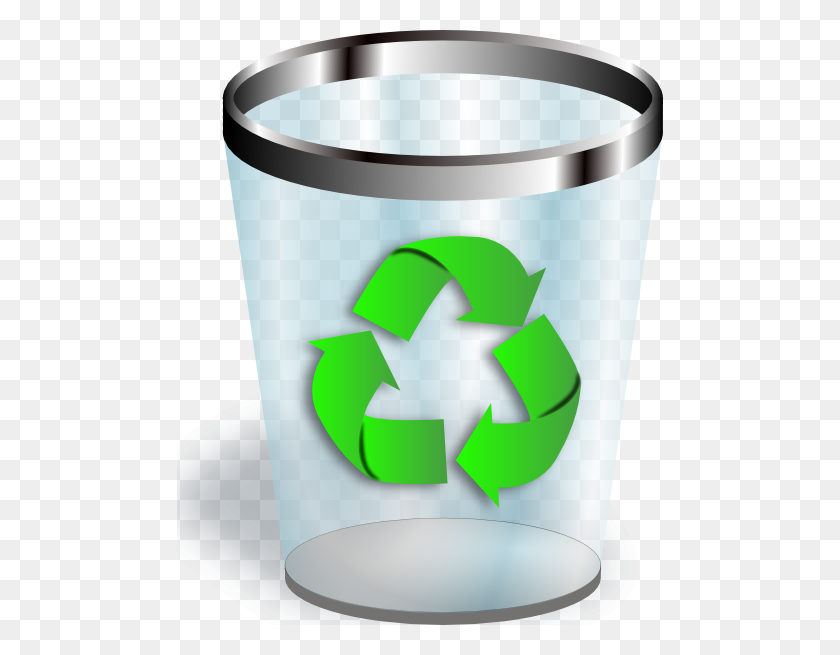 486x595 Recycler Clip Art - Garbage Can Clipart
