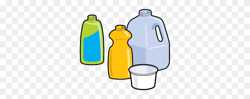 303x275 Recycling Bottles Clipart Free Clipart - Water Bottle Clipart Free