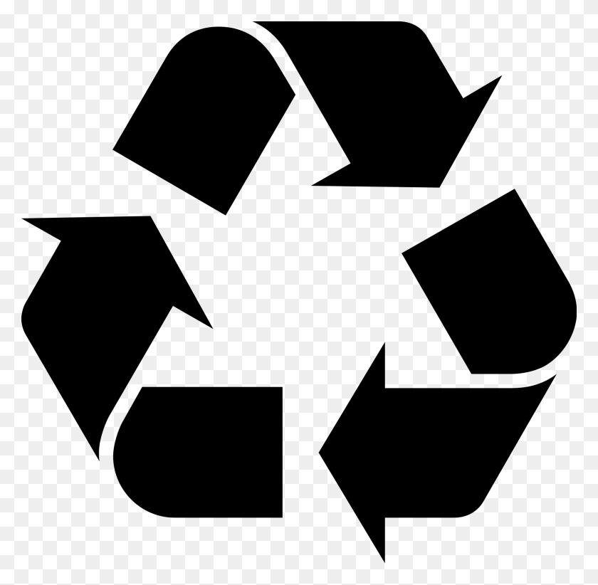 2000x1955 Recycling Symbol - Recycle PNG