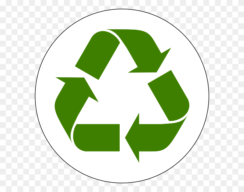 600x600 Recycling Symbol Clip Art - Hierarchy Clipart
