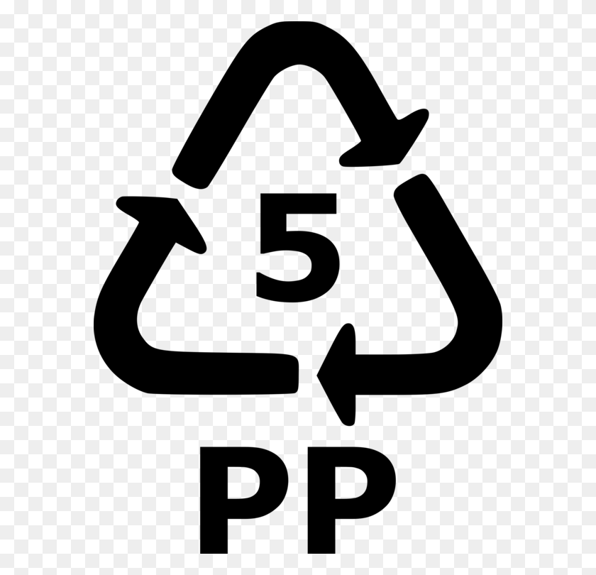 576x750 Símbolo De Reciclaje Reciclaje De Plástico Libre De Polietileno De Baja Densidad - Reciclar Clipart