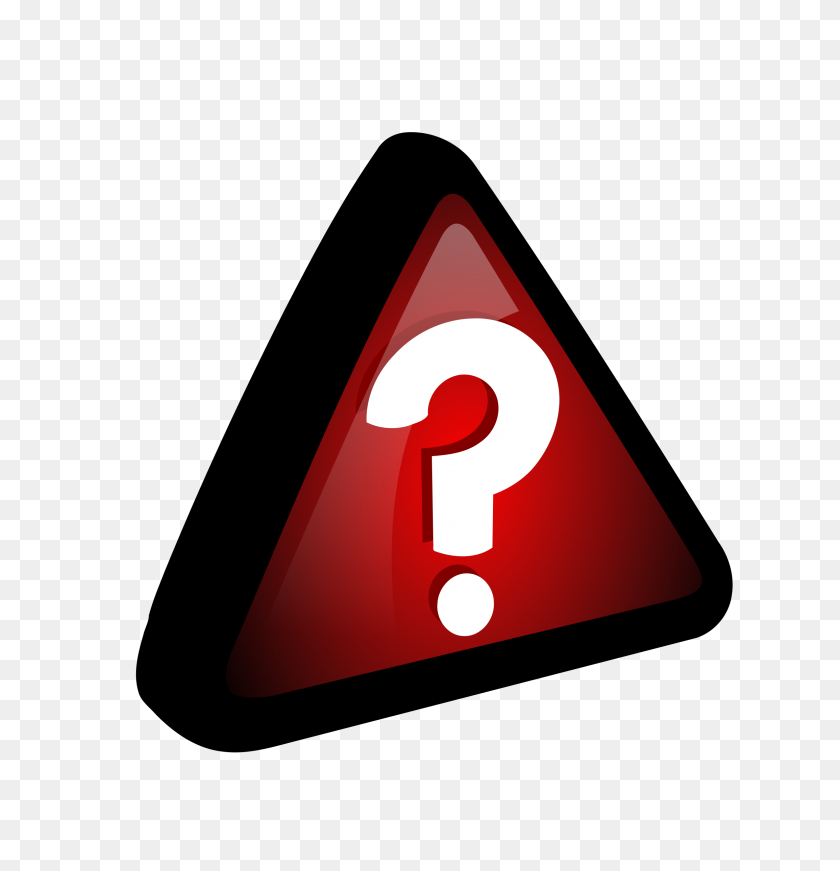 2308x2400 Red - Red Question Mark PNG