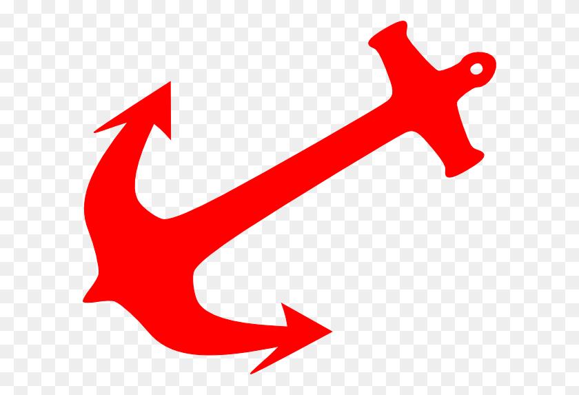 600x513 Red Anchor Clip Art - Anchor Clipart PNG