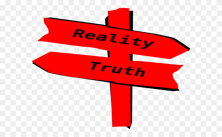 600x460 Red And Black Reality Truth Clip Art - Reality Clipart