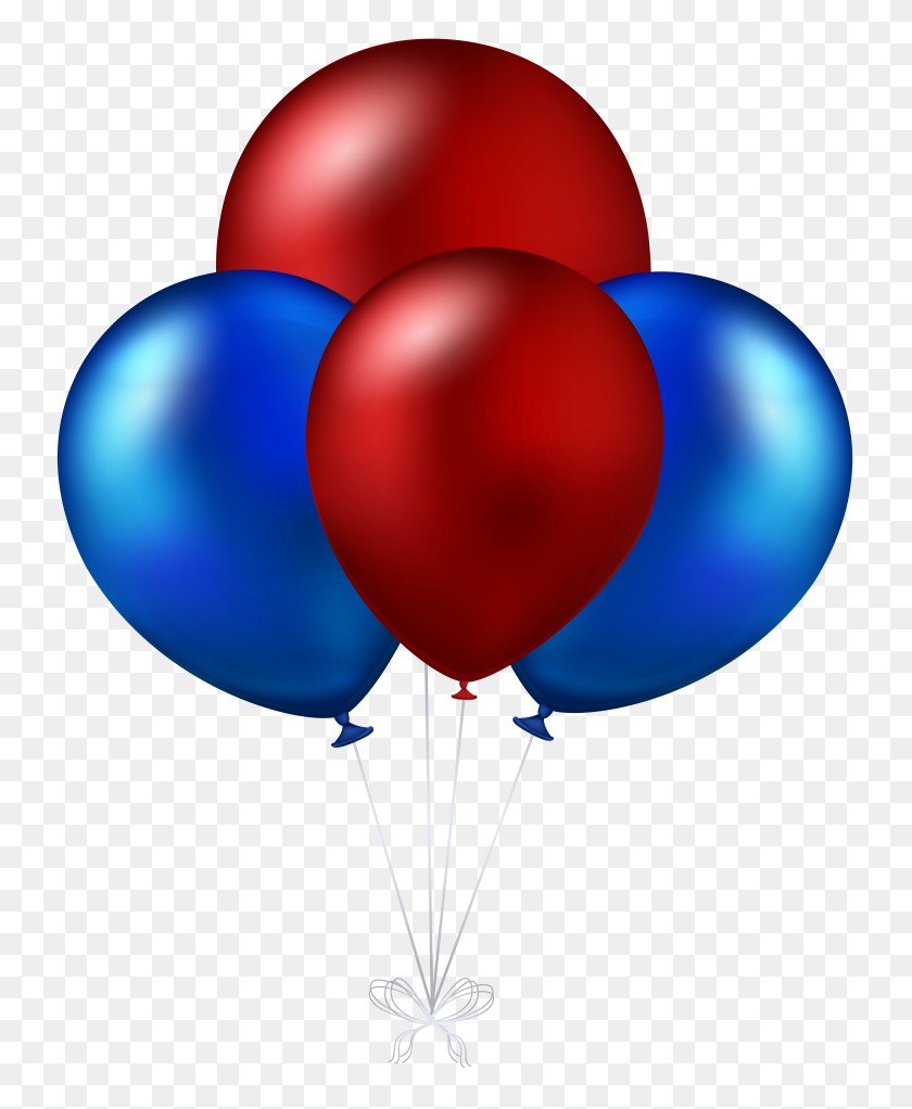 6484x8000 Red And Blue Balloons Transparent Png Clip Art Gallery - White Balloons PNG