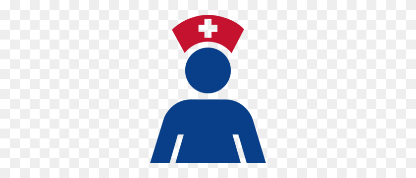 234x300 Red And Blue Nurse Icon Clip Art - Nursing Clipart Free