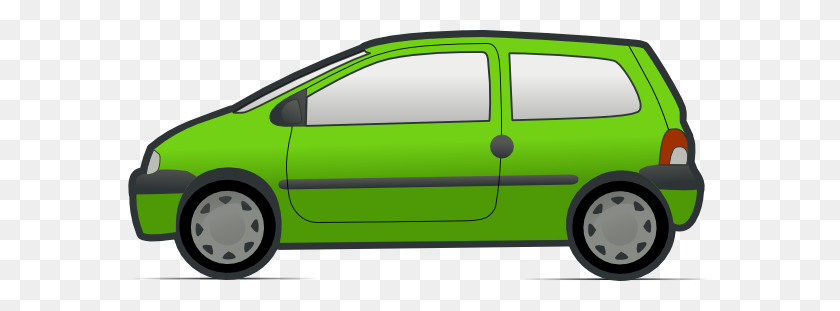 600x251 Red And Green Renault Twingo Clip Art Free Vector - Van Clipart