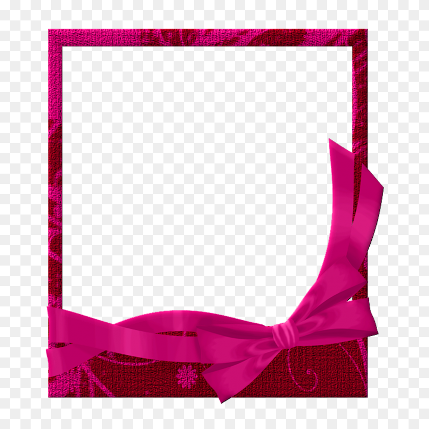 1417x1417 Red And Pink Transparent - Pink Frame PNG