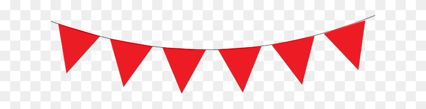 640x155 Red And White Banner Png Olivero - Flag Banner PNG
