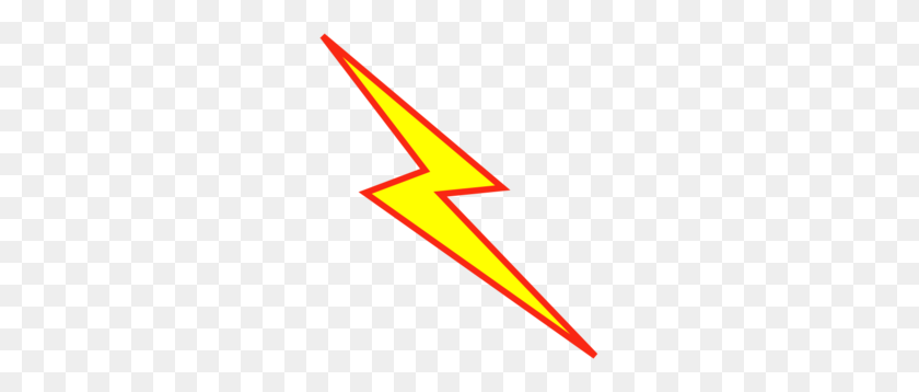 255x298 Red And Yellow Lightning Bolt Clip Art - Red Lightning PNG