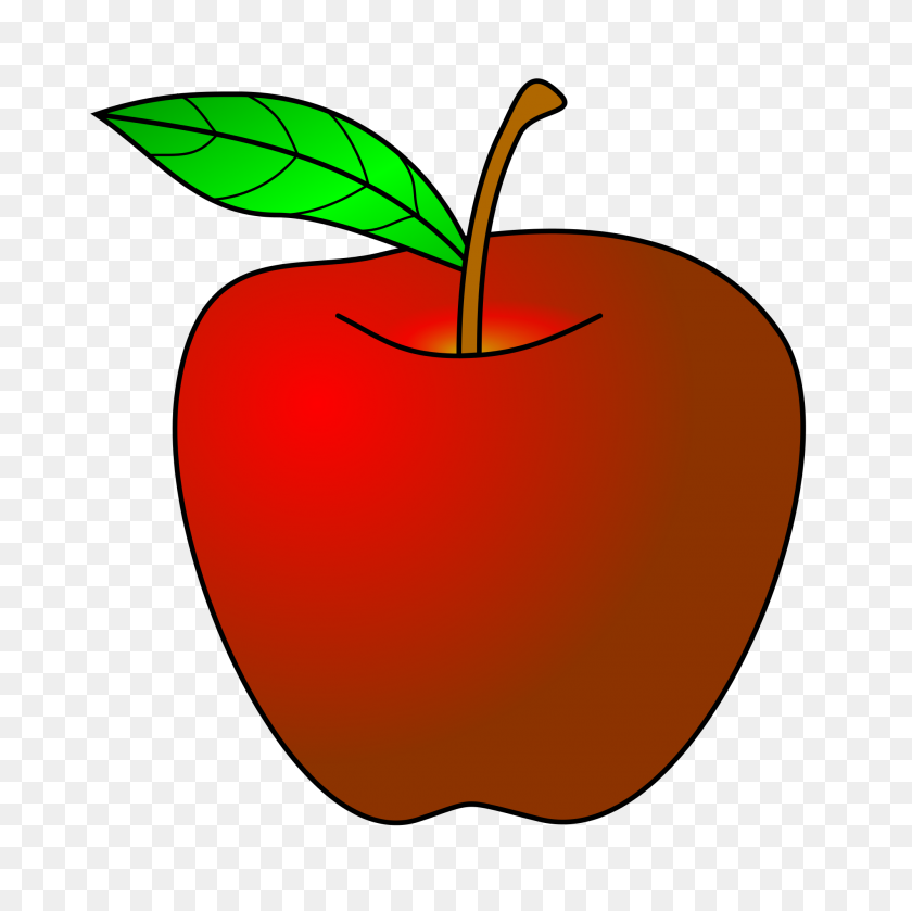 2000x2000 Red Apple - Red Apple Clipart